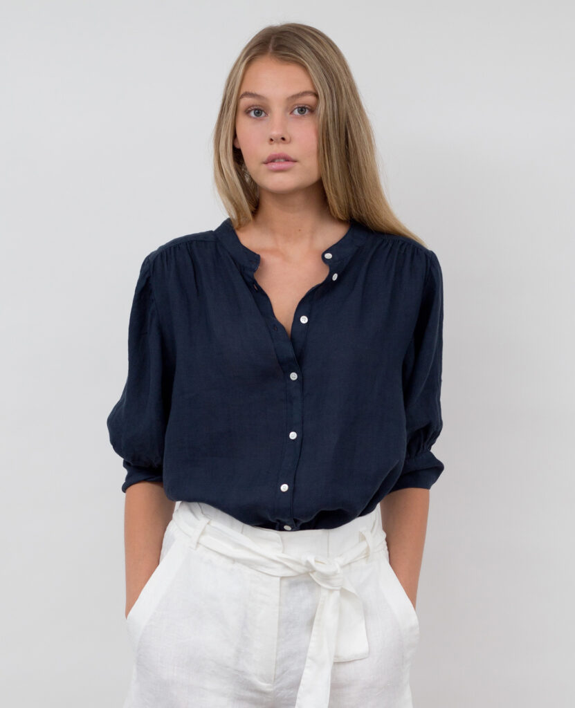 LEILA BLOUSE Offwhite Med Rosa Blomster main image 0